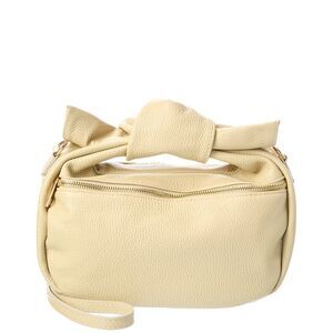 Persaman New York Hanna16 Leather Clutch, Beige